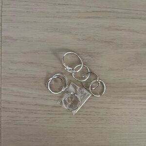 Silver Rings (pack of 7)